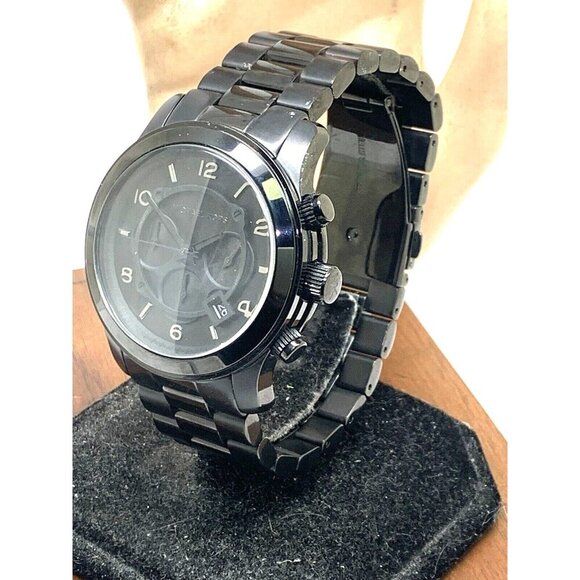 Michael Kors Men's Watch MK8157 Quartz Chronograph Black Dial Stainless Steel - Picture 2 of 13